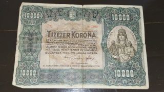 Hungary 10000 Tizezer Korona Series 1920 Patrona Hungariae photo