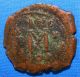 Emperor Justin Ii & Sophia,  Ae Coin - 565 - 578 Ad. Coins: Ancient photo 1
