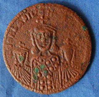 Emperor Basil I,  Ae Coin - 867 - 886 Ad. photo