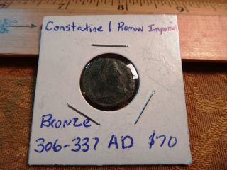 Ancient Constantine I Bronze Roman Coin 306 - 337 Ad - S&h Usa photo