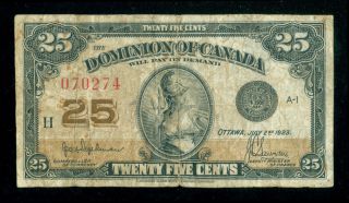 Dominion Of Canada 1923 25 Cents Mccavour - Saunders (1517445) photo