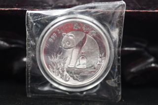 1993 China 1oz Silver Chinese Panda Coin photo
