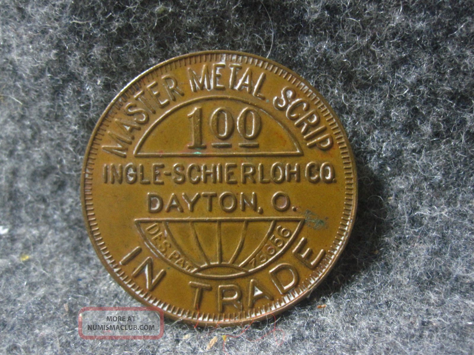 Antique Panther Coal Company $1 Scrip Coin Inger - Shierloh Co.  Dayton Ohio.  Vgc Stocks & Bonds, Scripophily photo