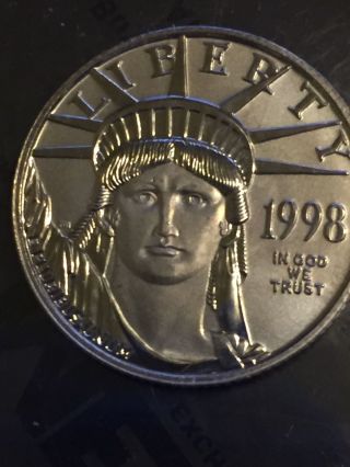 1998 1/4 Oz Platinum American Eagle $25 Platinum Eagle photo