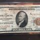 1929 Federal Reserve Note $10 National Currency San Francisco Ca Small Size Notes photo 2