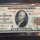 1929 Federal Reserve Note $10 National Currency Cleveland,  Ohio Small Size Notes photo 2