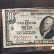 1929 Federal Reserve Note $10 National Currency York,  Ny Extra Small Size Notes photo 1