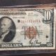 1929 Federal Reserve Note $10 National Currency York,  Ny Extra Small Size Notes photo 3