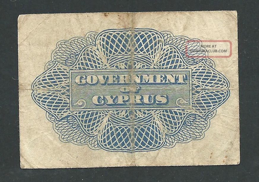 Government Of Cyprus 1943 Kgvi 3 Piastres 3567