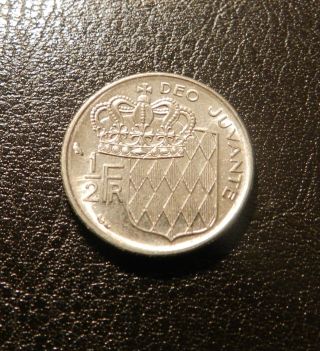 Monaco 1/2 Franc,  1965 - Coin - photo