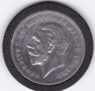 1935 King George V Large Crown / Five Shilling Coin From Great Britain photo