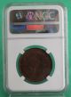 1946 Bronze Australian 1 Pence One Cent Penny Coin Ngc Graded Ms 63 Rb Australia photo 1