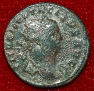 Ancient Roman Empire Coin Tacitus Clementia On Reverse Silvered Antoninianus photo