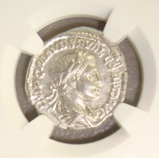 Ad 222 - 235 Severus Alexander Pax Reverse Ancient Roman Silver Denarius Ngc Xf photo