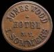 1863 Civil War Jones Wood Hotel Store Card Token York Fuld 630br - 1a Exonumia photo 1