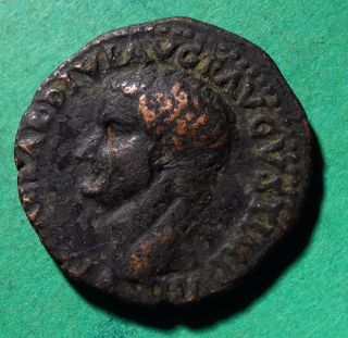 Tater Roman Imperial Ae As Coin Of Tiberius Sc photo