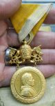 Vatican Pope Pius Xi Benemerinti Bene Merenti Silver Vermeil Order Medal W/ Case Exonumia photo 6