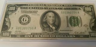 Series 1928 Small $100 Dollar Federal Reserve Note Chicago 