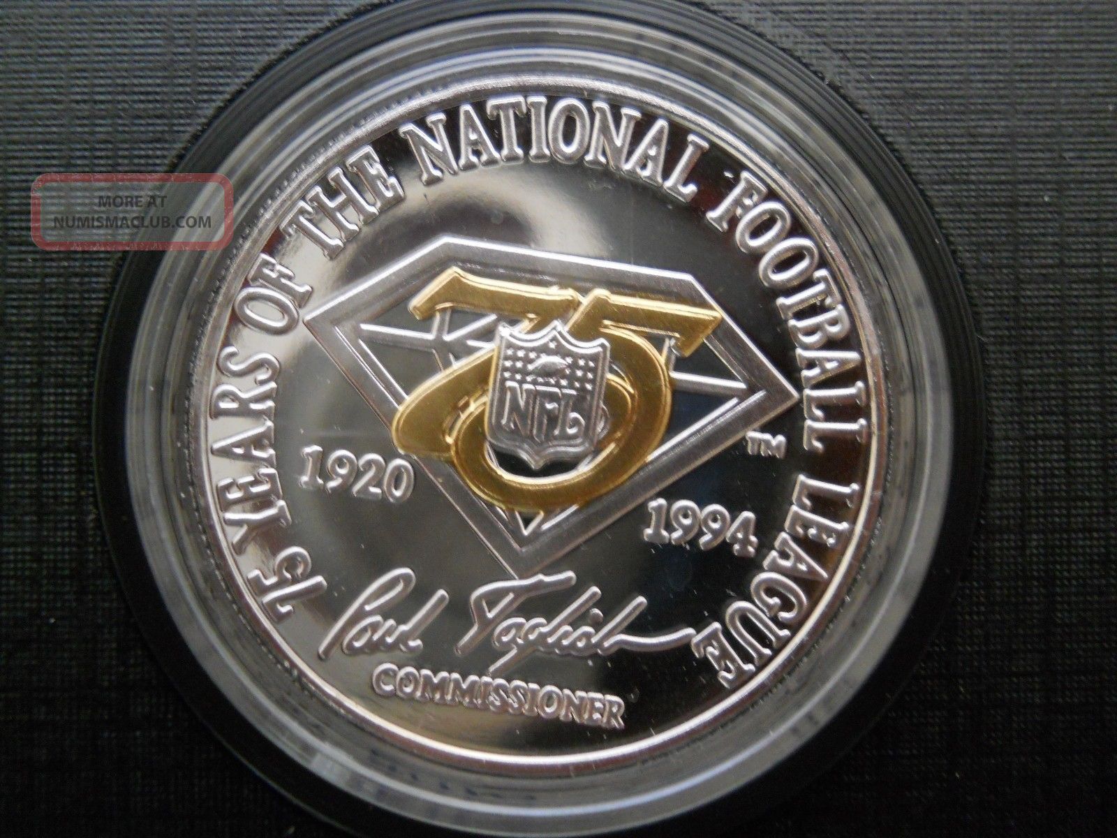 Nfl 75th Anniversary Bowl 29 Sterling Silver Game Coin 4715/7500