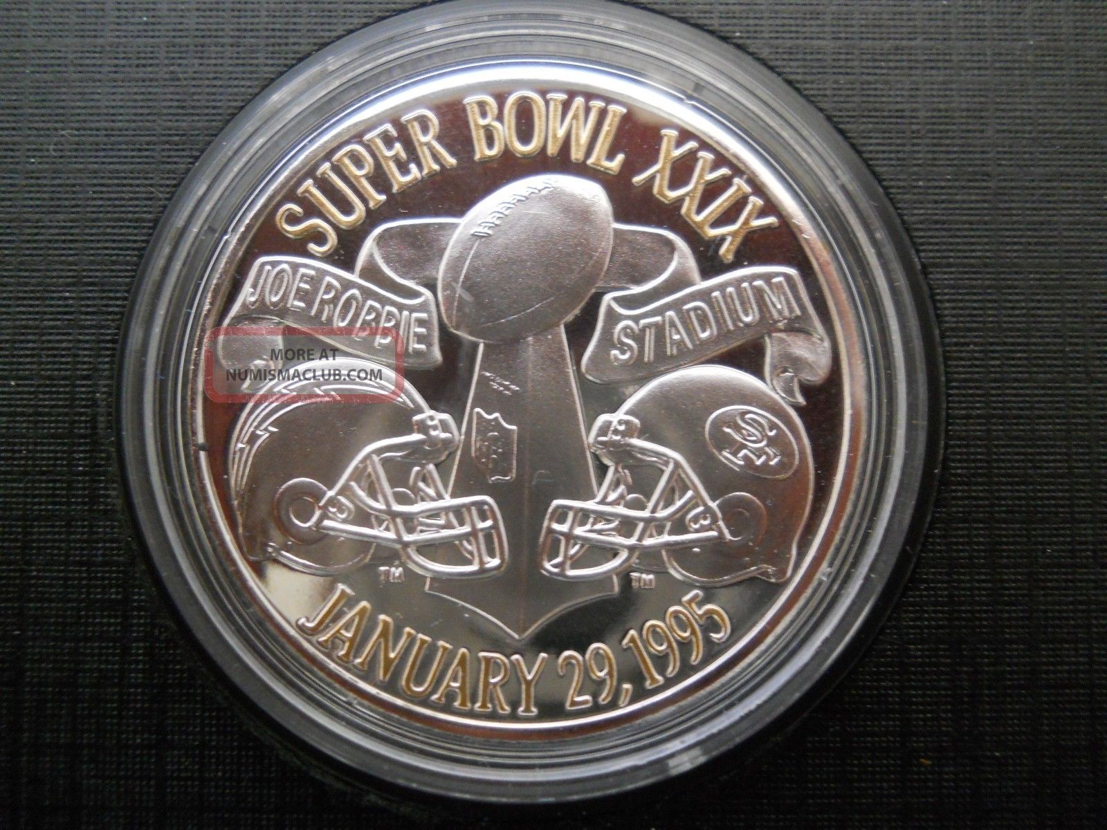 Nfl 75th Anniversary Bowl 29 Sterling Silver Game Coin 4715/7500