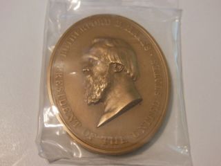 U.  S.  Bronze Medal No.  628 President Rutherford B Hayes Indian Peace photo