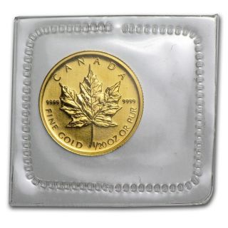 2009 1/20 Troy Oz.  9999 Fine Gold Maple Leaf Coin photo