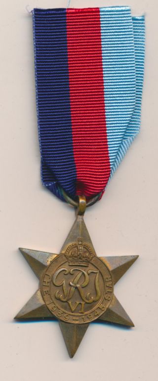 Wwii 1939 - 45 Star Medal For British & Commonwealth Forces photo