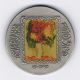 Israel 1988 Flowers By Mane Katz State Medal 62g 50mm Pure Silver,  Wood Box, Middle East photo 1