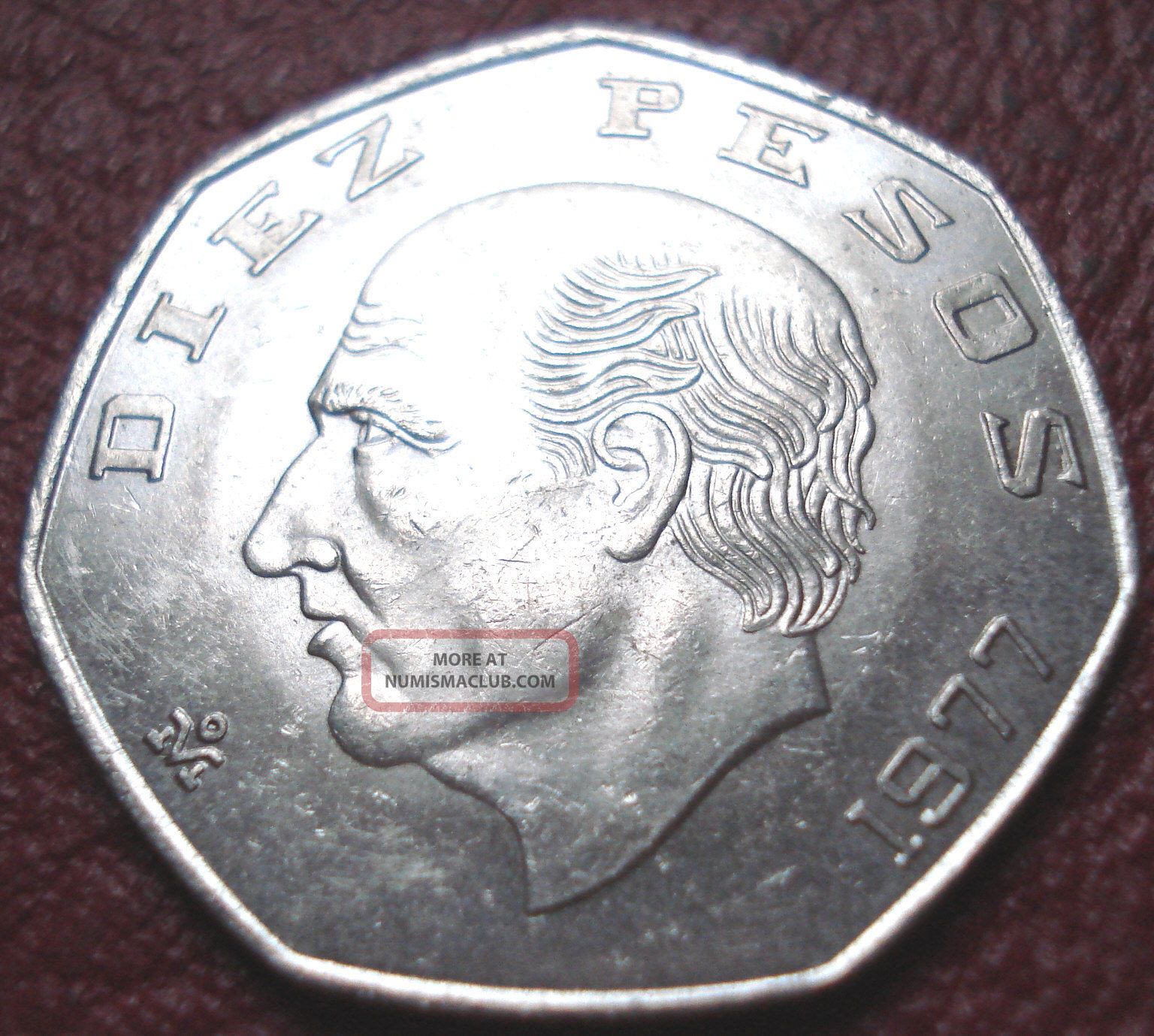 1977-mexico-10-pesos-in-au-uncirculated