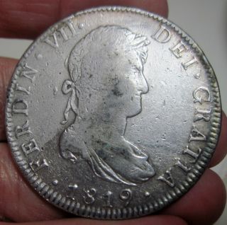 1819 Jj (mexico) 8 Reales (silver) - - - Colonies - - photo
