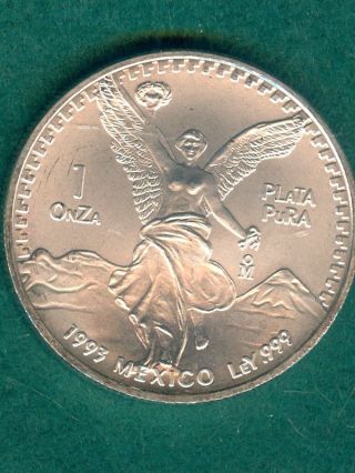 2002 - - 1oz Silver Mexican Coin - - 1993 - - - - - Dm5 132 photo