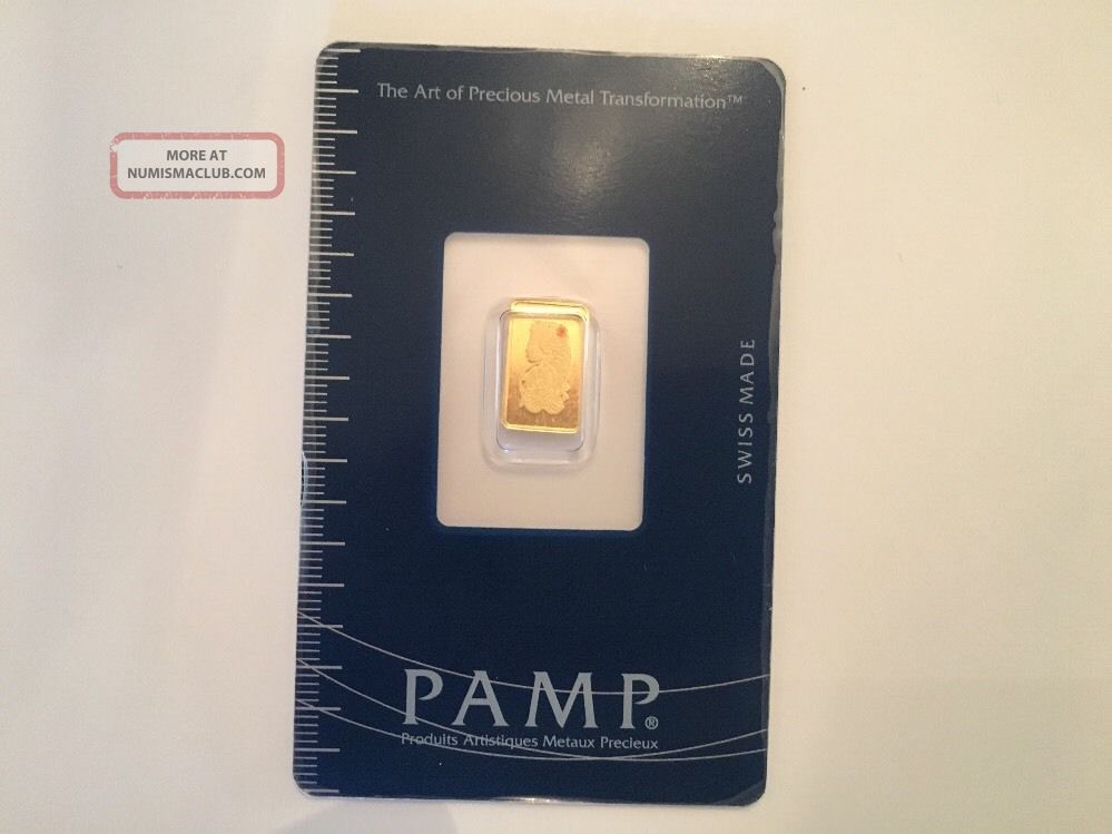 Pamp Suisse 1 Gram 9999 Gold Bar Gold photo