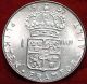 1957 Sweden Silver 1 Krona Foreign Coin S/h Europe photo 1