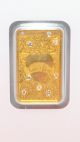 24k 5g Gold Bar Bullion With Natural Argyle Blue And Pink Diamonds All Natural Gold photo 2
