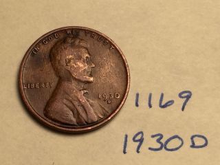 1930 D Lincoln Cent Fine Detail Great Coin (1169) Wheat Back Penny photo