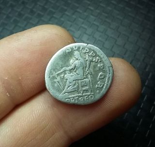 Antique Coin Silver Trajan Roman Denarius 98 - 117 A.  D 0827 Ca photo