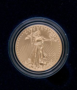 2008 $25 Half - Ounce American Gold Eagle.  Uncirculated. photo