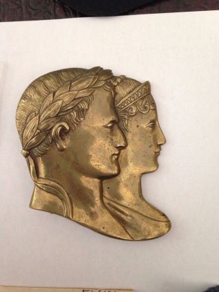 Brass Portrait Medal photo