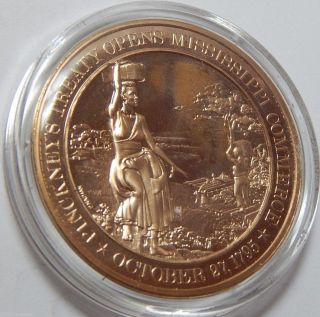 Pinckney ' S Treaty Opens Mississippi 1795 - Franklin Bronze Medal - Unc photo