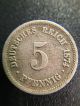 1874 German 5 Pfenning Coin Germany photo 1