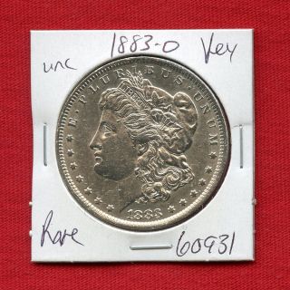1883 O Bu Unc Morgan Silver Dollar 60931 Ms,  Coin Us Rare Key Date Estate photo