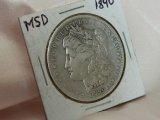 1890 U.  S.  $1 Silver Coin photo
