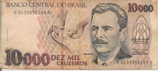 Brazil Paper Money - 10000 Cruzeiros Note photo