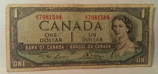 Bank Of Canada 1954 Issue,  1594 photo