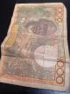 Africa West Africa State 1000 Mille Francs Banknote Very Scarce 1980 To 1990 Africa photo 1