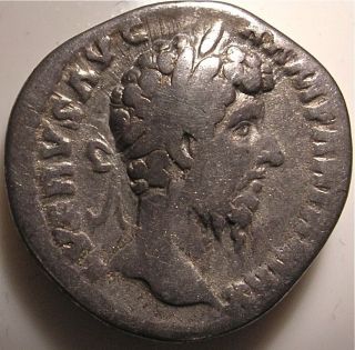 Ancient Roman Coin/lucius Verus/parthian Prisoner/quiver/bow/shield/rome photo