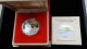 1999 Macau Commemorative Silver 100 Patacas Coin Box With Gold Plated Cameo Silver photo 2