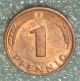 1 Pfennig 1981 Mintmark F Coin German Bundesrepublik Deutschland Copper Germany photo 1