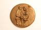 Religious Bronze Medal: Holy Family And Christmas Star: Rev.  German Message Exonumia photo 2