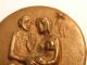 Religious Bronze Medal: Holy Family And Christmas Star: Rev.  German Message Exonumia photo 3